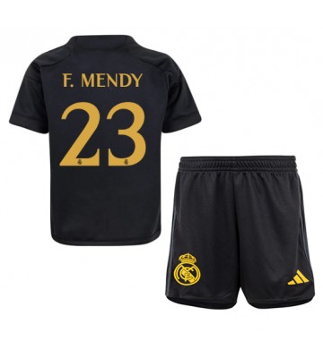 Real Madrid Ferland Mendy #23 Koszulka Trzecich Dziecięca 2023-24 Krótki Rękaw (+ Krótkie spodenki)